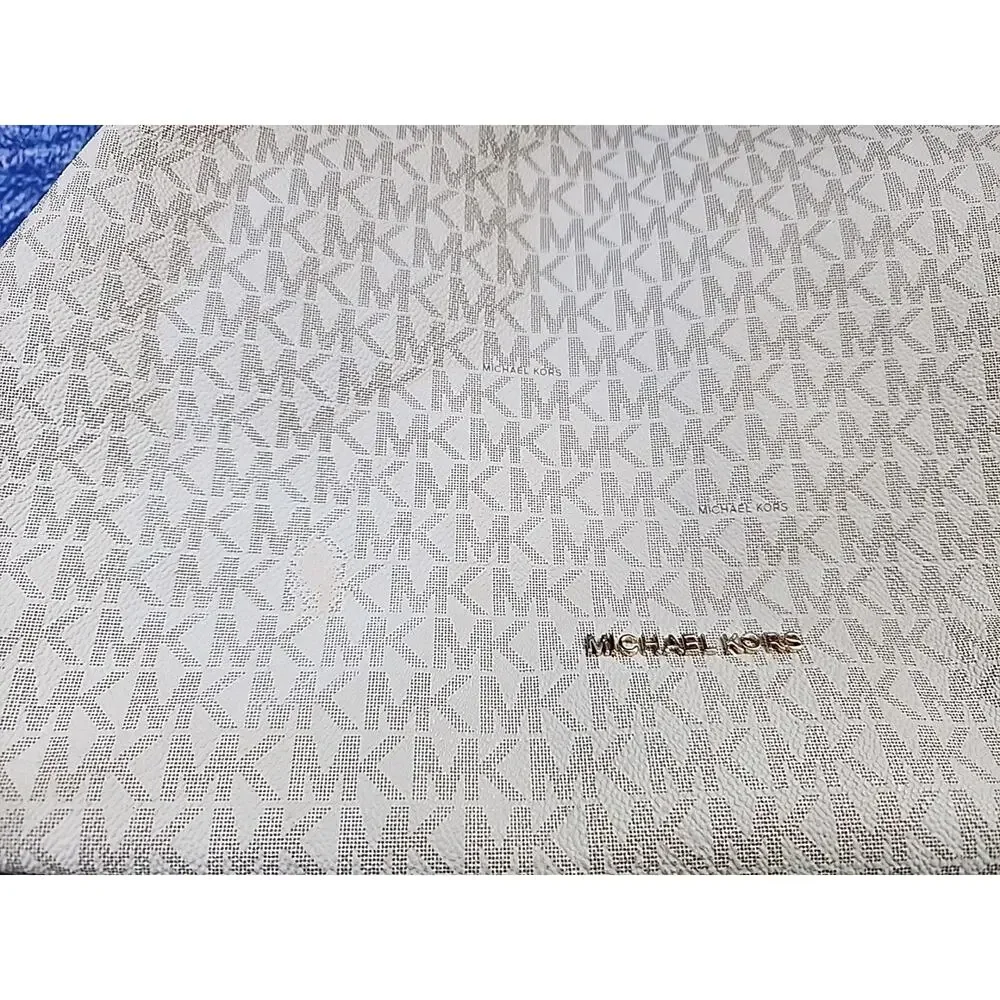 Michael Kors Canvas Handbag Tote Ivory 